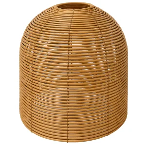 Abat jour seul style bohème naturel style vannerie tressée en poly rotin HANG BOHEME SHADE H31cm